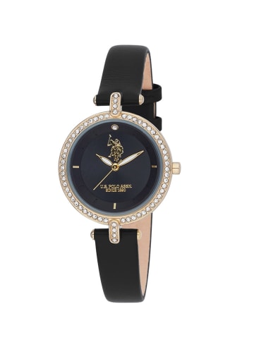 U.S. Polo Assn. Quarzuhr in Schwarz/ Gold
