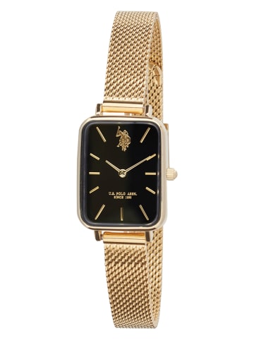 U.S. Polo Assn. Quarzuhr in Gold/ Schwarz