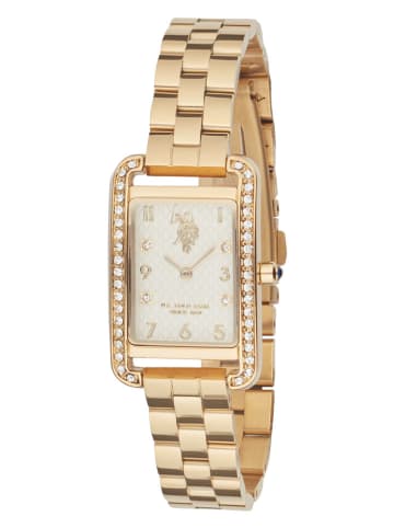U.S. Polo Assn. Quarzuhr in Gold/ Creme