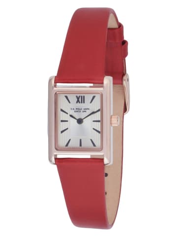 U.S. Polo Assn. Quarzuhr in Rot/ Gold/ Weiß