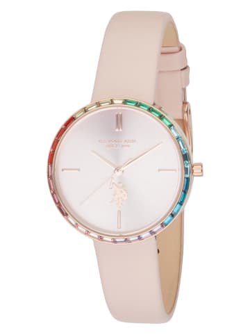 U.S. Polo Assn. Quarzuhr in Rosa/ Roségold