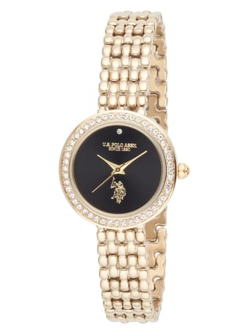 U.S. Polo Assn. Quarzuhr in Gold/ Schwarz