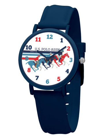U.S. Polo Assn. Kwartshorloge donkerblauw/wit