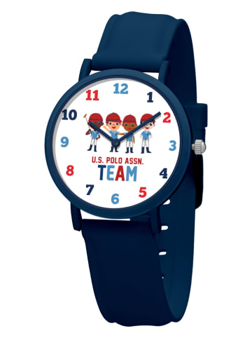 U.S. Polo Assn. Kwartshorloge donkerblauw/wit