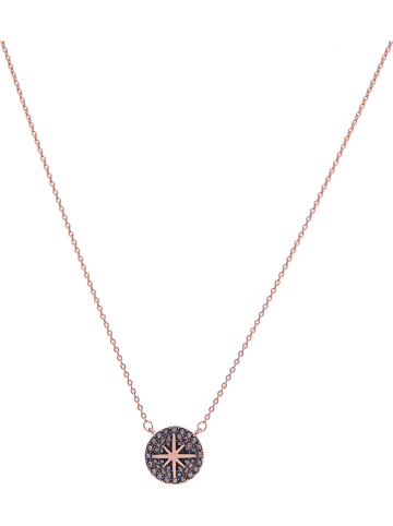 U.S. Polo Assn. Rosévergold. Halskette mit Schmuckelement - (L)38 cm