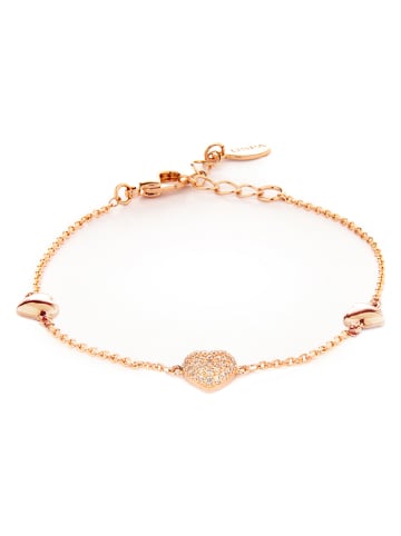 U.S. Polo Assn. Rosévergold.Armkette mit Kristallen