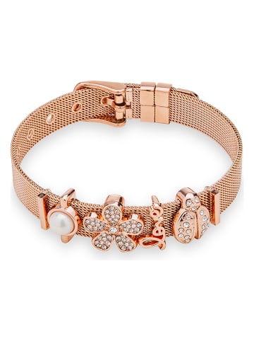 U.S. Polo Assn. Rosévergold. Armband mir Kristallen
