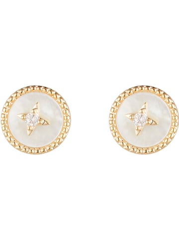 U.S. Polo Assn. Vergold. Ohrstecker mit Kristallen