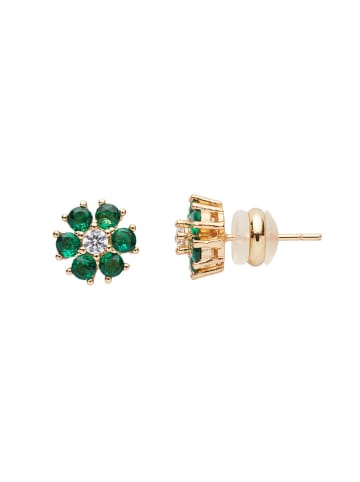 U.S. Polo Assn. Vergold. Ohrstecker mit Kristallen