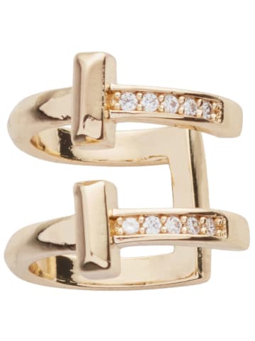 U.S. Polo Assn. Vergold. Earcuff mit Kristallen