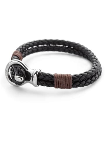 U.S. Polo Assn. Leder-Armband in Dunkelbraun