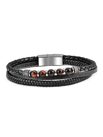 U.S. Polo Assn. Leder-Armband mit Schmuckelementen