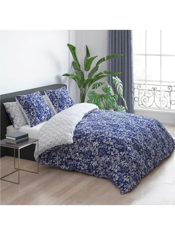 Cacharel textiles Satin-Bettwäsche-Set "Birds" in Blau