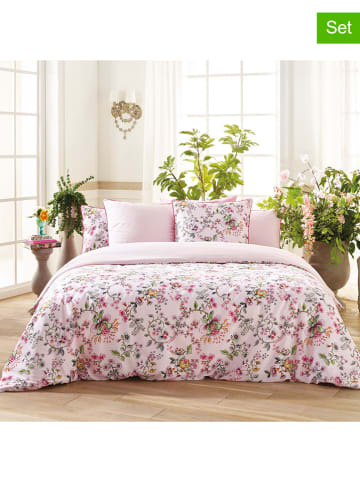 Cacharel textiles 4-częściowy komplet pościeli satynowej "Jardin Secret" ze wzorem