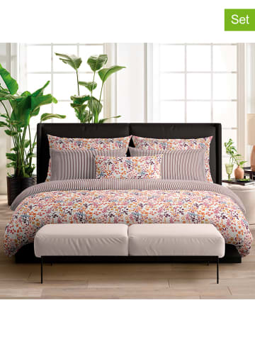 Cacharel textiles 2er-Set: Satin-Kissenbezüge in Bunt