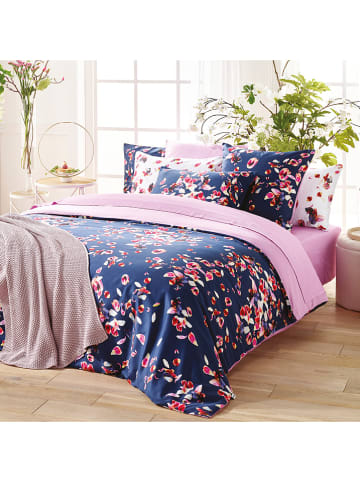 Cacharel textiles Satin-Spannbettlaken "Uni" in Rosa