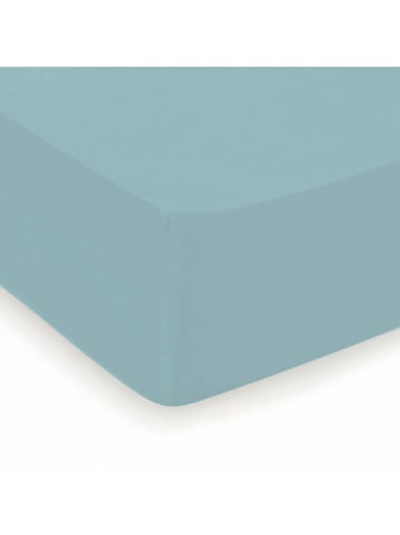 Cacharel textiles Satin-Spannbettlaken "Uni" in Hellblau