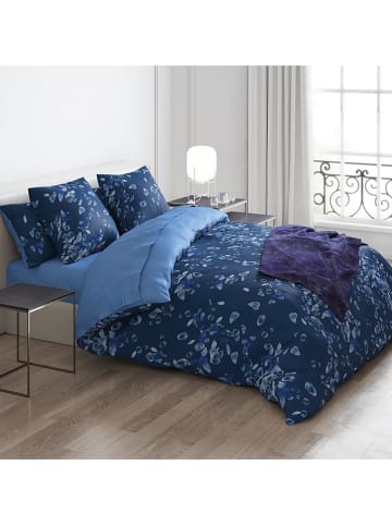 Cacharel textiles Satijnen bedlaken "Uni" blauw