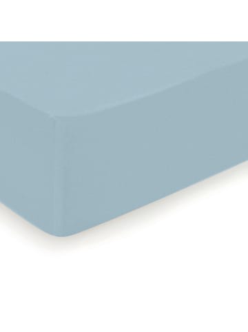 Cacharel textiles Satin-Spannbettlaken "Uni" in Hellblau