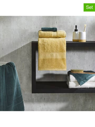 Cacharel textiles 4er-Set: Waschlappen in Grün