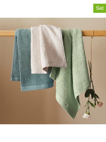 Cacharel 2-delige set: keukenhanddoeken beige