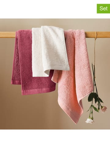 Cacharel 2-delige set: keukenhanddoeken roze