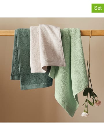 Cacharel 2-delige set: keukenhanddoeken groen