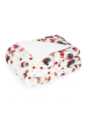 Cacharel textiles Satin-Überwurf in Weiß/ Rot