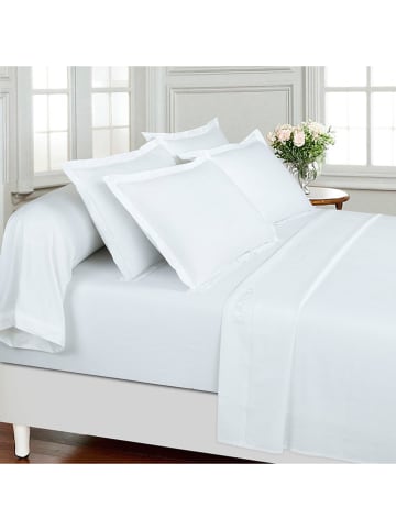 Cacharel textiles Satin-Bettlaken in Weiß