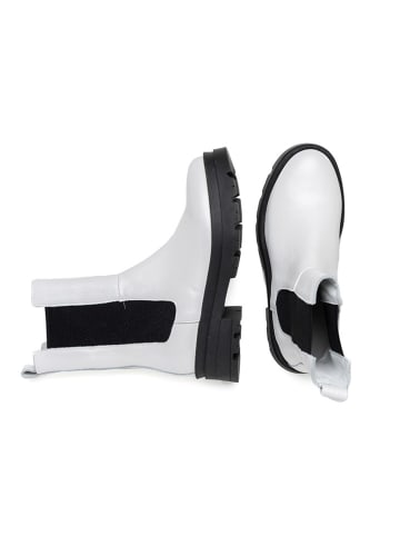 Anna Morellini Leren chelseaboots "Letta" wit
