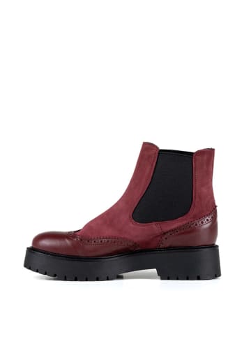 Anna Morellini Leren chelseaboots "Doniciana" rood