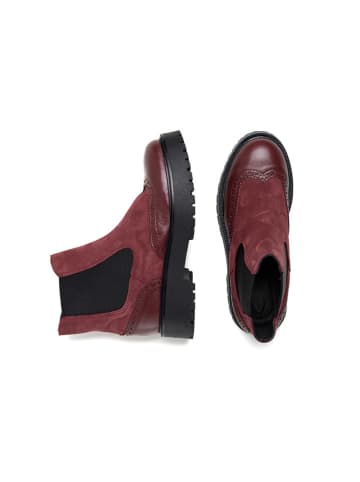 Anna Morellini Leren chelseaboots "Doniciana" rood