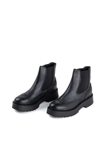 Anna Morellini Leder-Chelsea-Boots "Ettorenia" in Schwarz