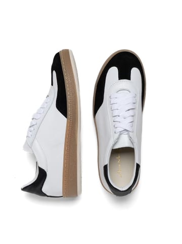 Anna Morellini Leren sneakers "Monina" wit/zwart