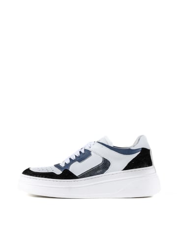 Anna Morellini Skórzane sneakersy "Eviradia" w kolorze biało-niebieskim