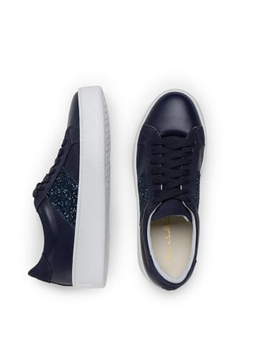 Anna Morellini Leder-Sneakers "Luiglia" in Dunkelblau