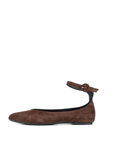 Anna Morellini Leder-Ballerinas "Anila" in Braun