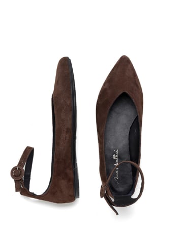 Anna Morellini Leder-Ballerinas "Anila" in Braun