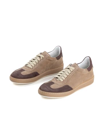Anna Morellini Leder-Sneakers "Irafia" in Hellbraun/ Braun
