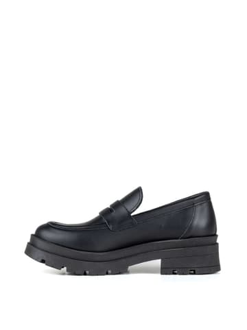 Anna Morellini Leren mocassins zwart