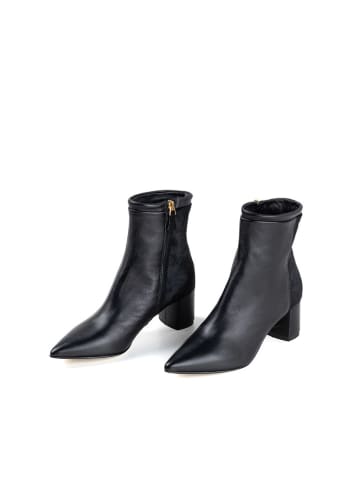 Anna Morellini Leder-Stiefeletten "Romilvia" in Schwarz