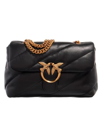 Pinko Leder-Umhängetasche in Schwarz - (B)27 x (H)19 x (T)11 cm