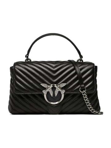 Pinko Leder-Umhängetasche in Schwarz - (B)26 x (H)17 x (T)8 cm