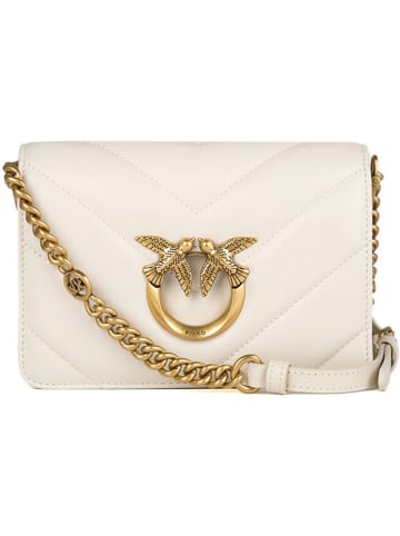 Pinko Leder-Umhängetasche in Creme - (B)19 x (H)13 x (T)7 cm
