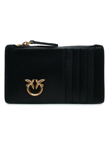 Pinko Skórzane etui w kolorze czarnym na karty - 13 x 8 x 1 cm