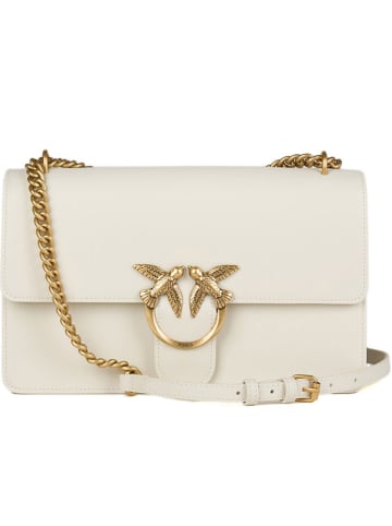 Pinko Leder-Umhängetasche in Creme - (B)27 x (H)16 x (T)7 cm