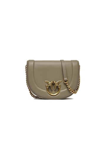 Pinko Leder-Umhängetasche in Khaki - (B)23 x (H)19 x (T)8 cm