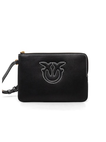 Pinko Leder-Clutch in Schwarz - (B)21 x (H)14 cm