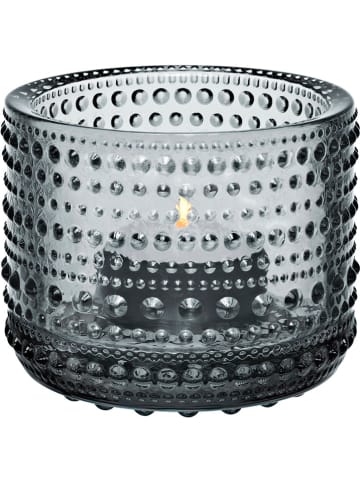 iittala Teelichthalter "Kastehelmi" in Grau  - Ø 6,4 cm