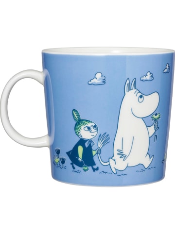 Moomin Kubek jumbo "D" w kolorze niebieskim - 400 ml